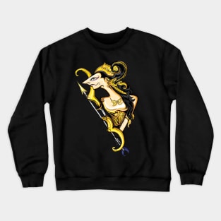 Srikandi shadow puppet Crewneck Sweatshirt